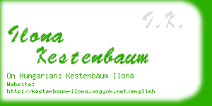 ilona kestenbaum business card